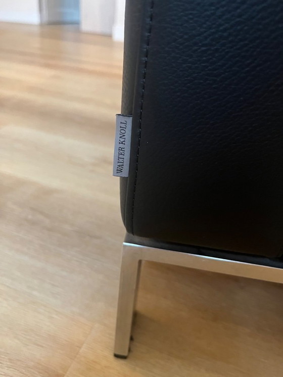 Image 1 of Poltrona di design Walter Knoll Foster 500 – Pelle nera, condizioni eccellenti