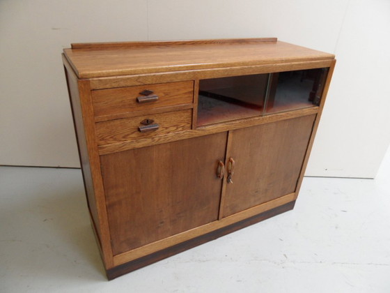 Image 1 of Art Deco sideboard with display case
