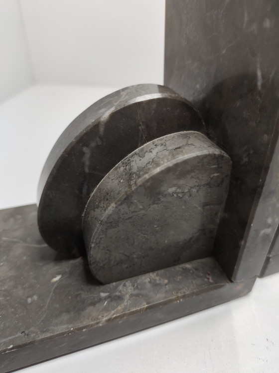 Art Deco marble bookends – Magazine rack, Stone (photo 9 of 9)