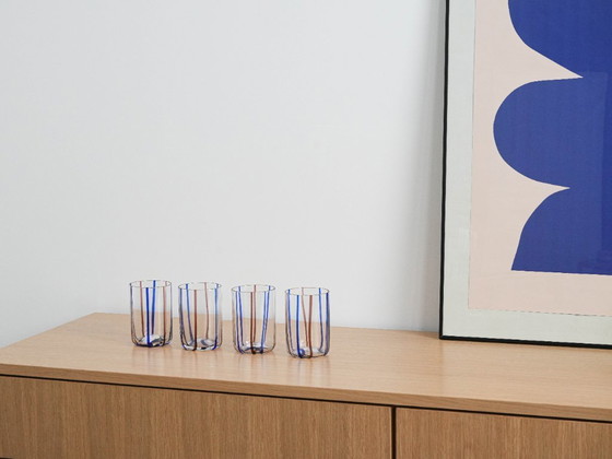 Image 1 of Set di quattro bicchieri, design italiano, anni '70, made in Italy