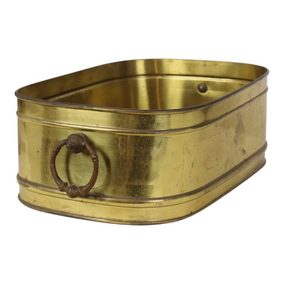 Grande fioriera ovale in ottone, vintage, XL, vaso portaoggetti 41 cm – Vasi per piante, Brass (photo 12 of 15)
