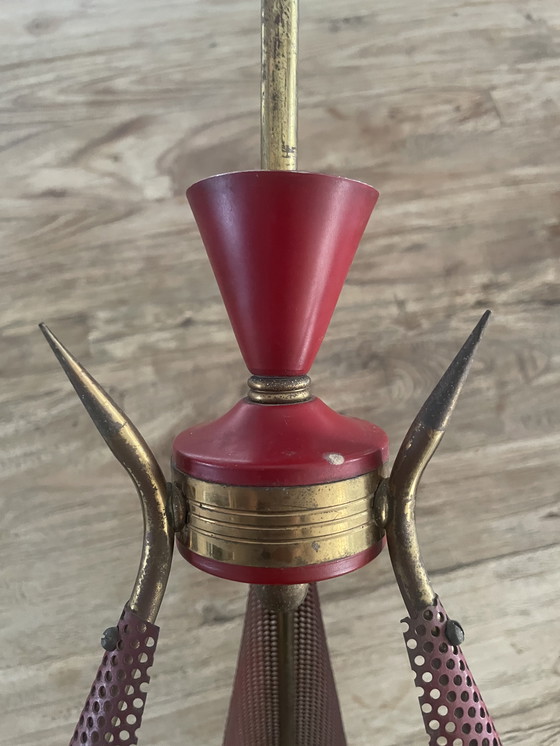 Image 1 of Hanglamp toegeschreven aan Angelo Lelli voor Arredoluce, jaren 1950.