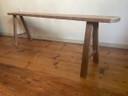 Long Bench Church Pew Oak FR 153 cm