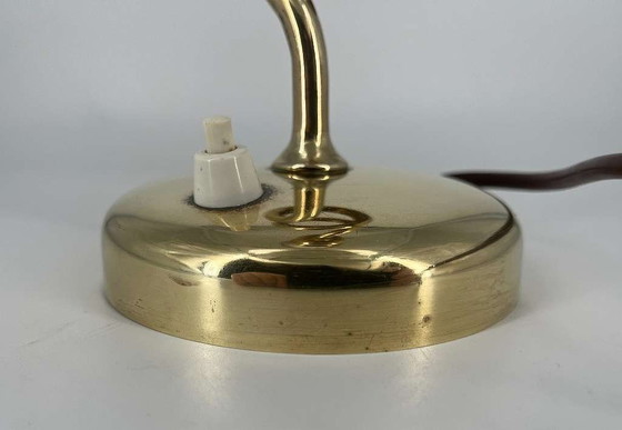 Image 1 of Vintage design spiraallamp tafellamp messing