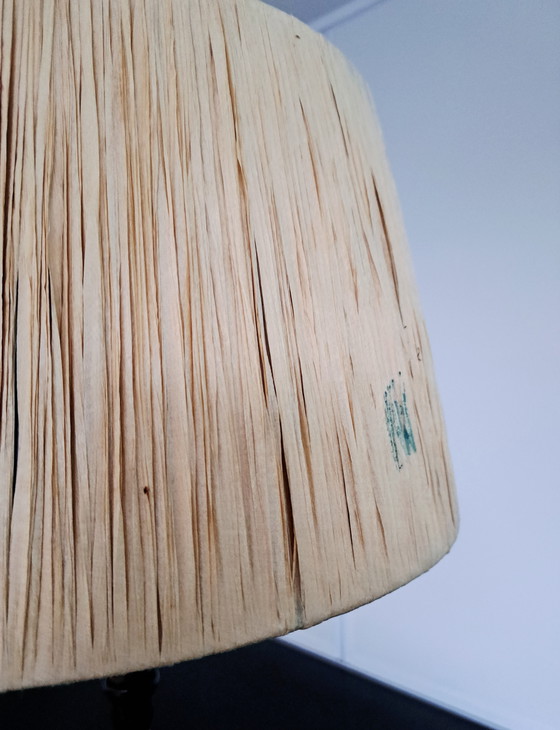 Image 1 of Lampada da tavolo Bellino in rame e rattan