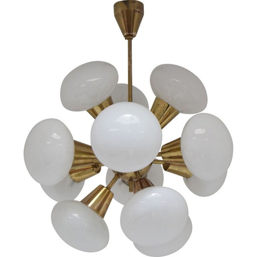 Mid-Century-Kronleuchter Sputnik von Kamenicky Senov, 1960er Jahre