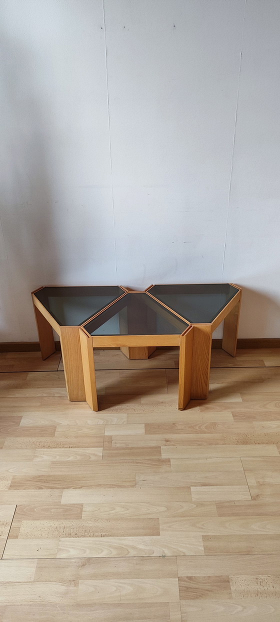 Image 1 of Juego de 3 mesas auxiliares apilables Porada Arredi, década de 1970