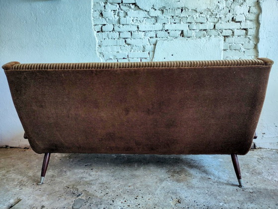 Image 1 of Midcentury Set 3-Seater Sofa and Two Armchairs Scandinavian Design