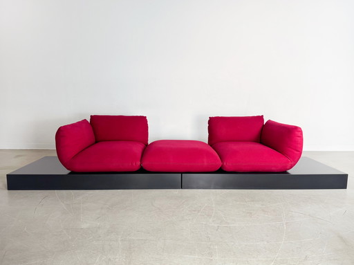 Original COR Jalis Sofa Couch Jehs & Laub Felt Magenta Design