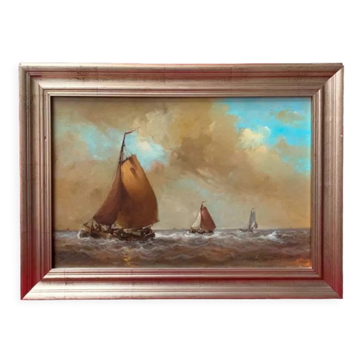 Table "Seascape". – schilderijen tekeningen, Canvas