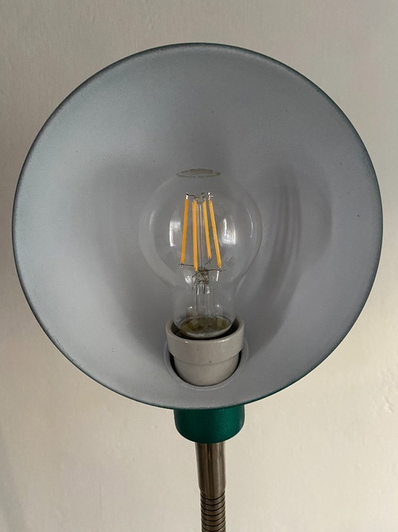 Vintage Mid-Century Modern Adjustable Gooseneck Desk Lamp – Emerald Green, 1960s – Table lamps, Metal (photo 5 of 14)