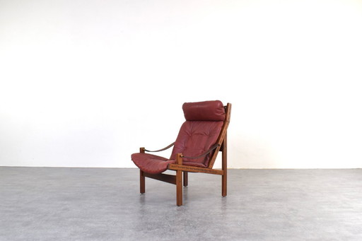 Fauteuil lounge Hunter du milieu du siècle par Torbjørn Afdal pour Bruksbo, années 1960.