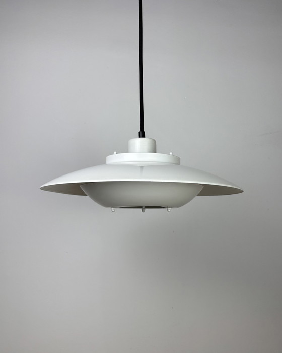 Image 1 of Lampada a sospensione vintage Frimann UFO, Danimarca, anni '70, Disco volante, Era spaziale, Mid Century Modern, anni '70, Desig