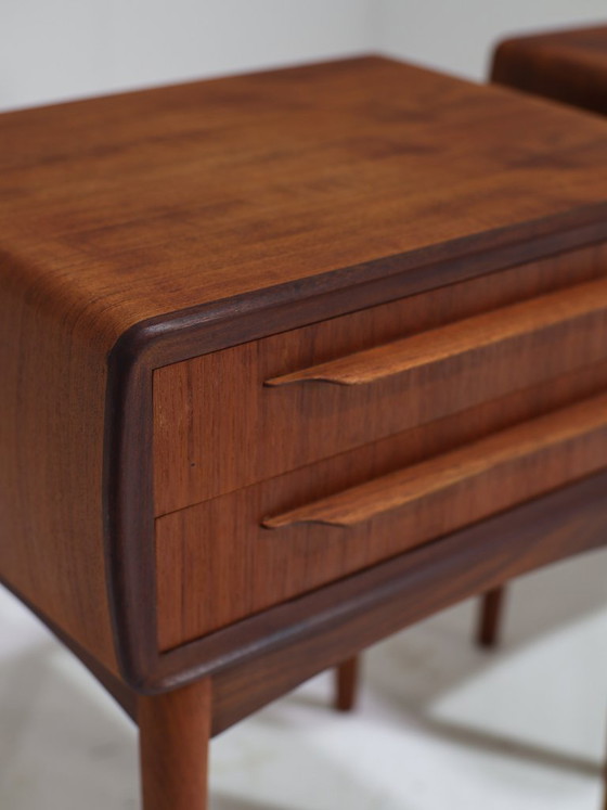 Image 1 of Nachtkastjes Johannes Andersen teak Silkeborg Deens 1960s