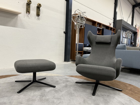 Image 1 of Vitra Grand Repos con poggiapiedi grigio melange