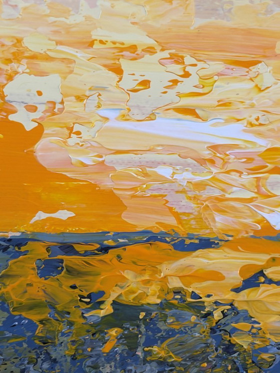 Image 1 of Wild Horses – semi-abstract seascape | expressive impressionism | 60x60 cm