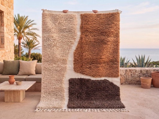 Tapis Marocain Berbère En Laine 200cmx300cm – vloerkleden en tapijten, Cotton