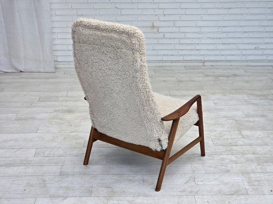 1960s, Danish design by Alf Svensson, genuine sheepskin, reupholstered. – Armchairs, Other (photo 10 of 24)