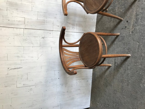 Ensemble de chaises de bistrot de Thonet, années 1930 – Chaises de salle à manger (photo 3 of 4)