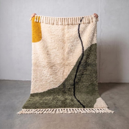 Alfombra bereber, tradicional, hecha a mano, 2/3 m – Alberto Bazzani, vloerkleden en tapijten, Wool