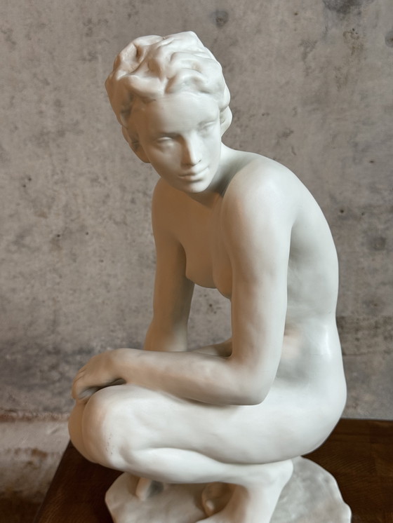 Image 1 of Skulptur „Der Kniende“ Fritz Klimsch, Rosentahl