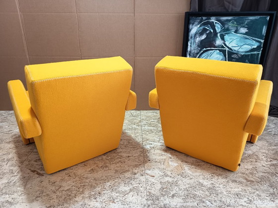 Image 1 of CASSINA 2x Poltrona 637 Utrecht 2024 (NUOVO, mai usato) in lana gialla KVDRAT € 6.600