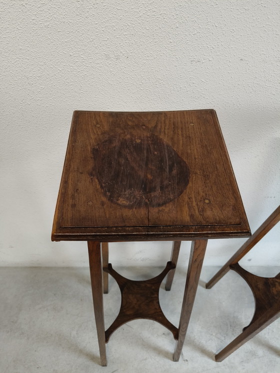 Image 1 of Mesas de plantas o estatuas de roble muy grandes y desgastadas