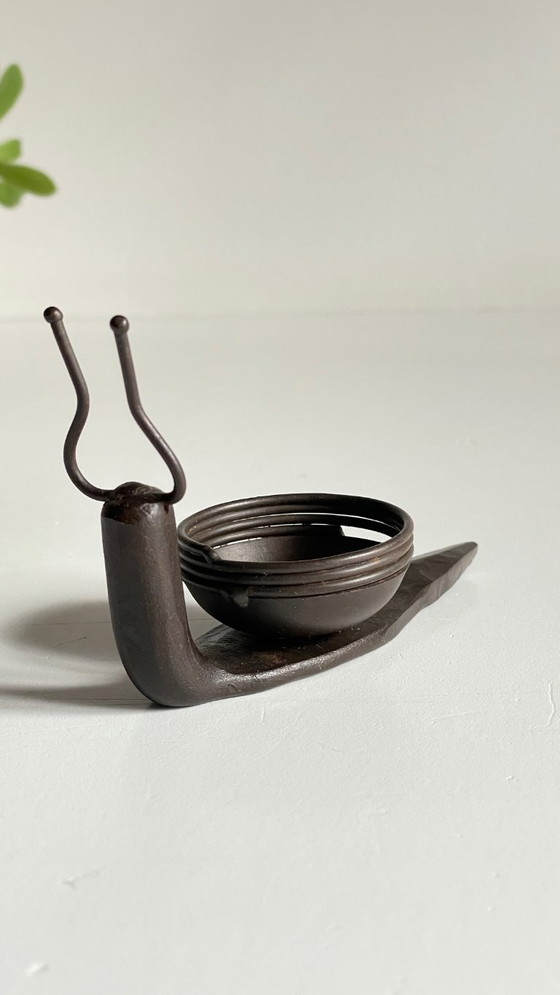 Image 1 of Vintage Brutalist Snail Candlestick