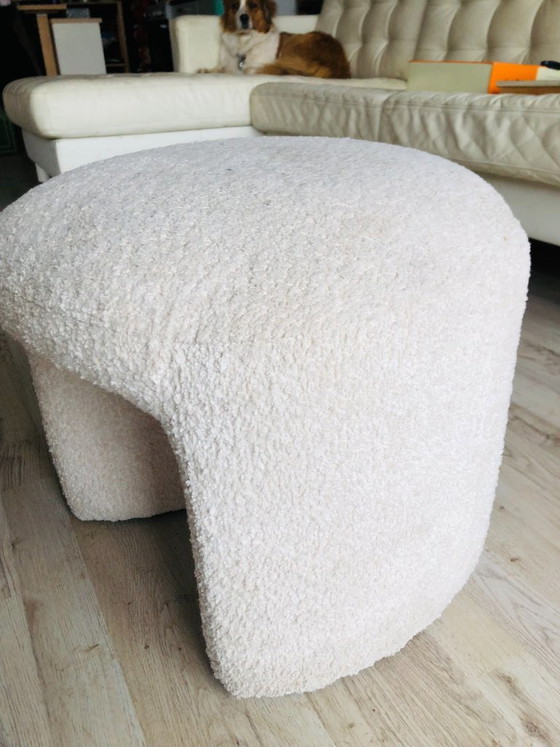 Image 1 of By-Boo - Puf Sahi - Puf Sahi beige y blanco