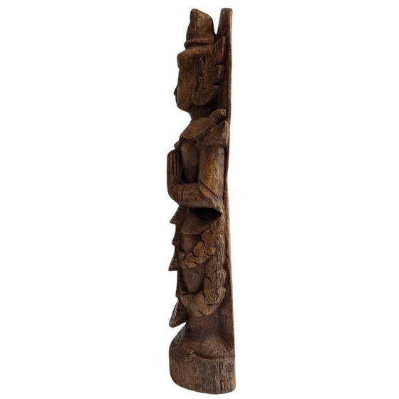 Figura Nat birmana Thagyamin – Estatua de templo de madera, siglo XIX – Esculturas, Wood (photo 5 of 9)