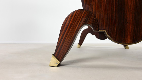 Image 1 of Table de salle à manger Art Déco en bois de rose, France, C.1930