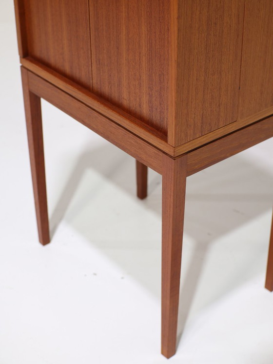 Image 1 of Mobile bar/pipe di Henning Korch in teak, danese, anni '60