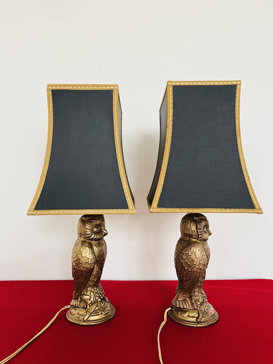 Image 1 of 2x Loevsky & Loevsky - Azienda di fusioni in metallo bianco - Gufo in bronzo