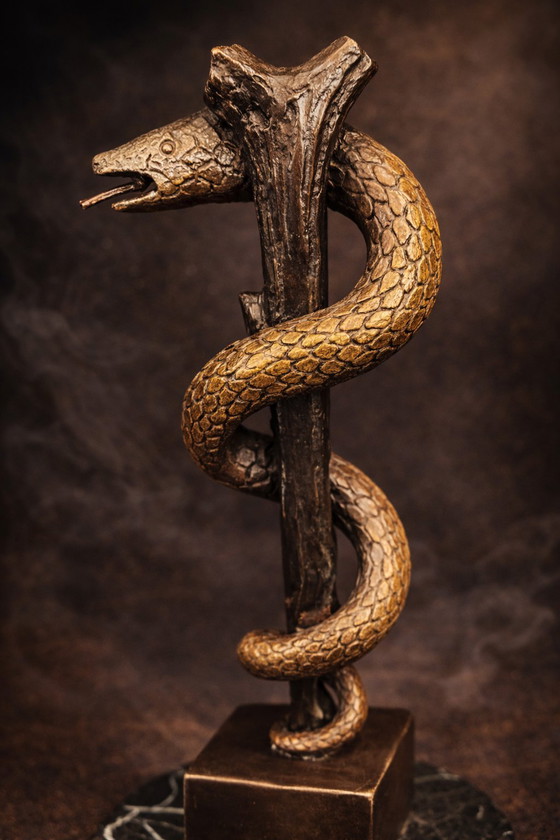 Image 1 of Bronzen Asclepius