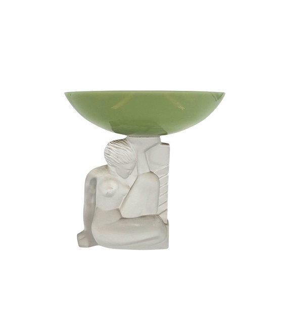 Bol en cristal Art Déco, Cristal Sèvres France ca. années 1930 – Crystal (photo 7 of 7)