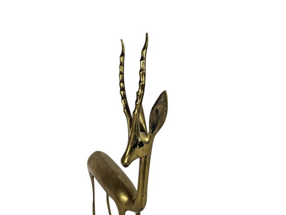 Image 1 of Vintage - XL « Gazelle/Antilope » - cuivre - laiton - troisième quart du XXe siècle