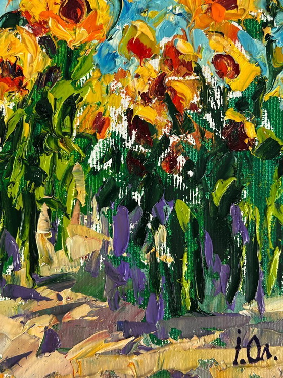 Image 1 of Sunflowers Grow in the Field
