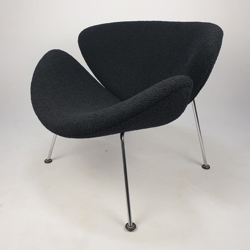 Fauteuil vintage à tranches orange par Pierre Paulin pour Artifort, 1980