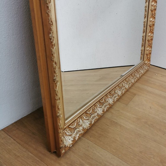 Image 1 of Grote Vintage Barok brocante schouwspiegel spiegel