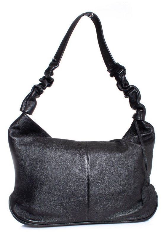 Image 1 of Maison Du Posh, borsa in pelle stropicciata effetto metallico