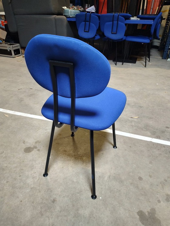 Image 1 of Set of 14x Lensvelt Maarten Baas '101' Design Chairs – Cobalt Blue
