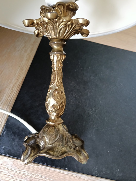 Image 1 of Brass table lamp