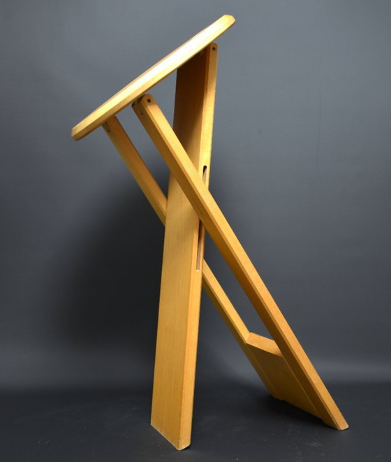 Taburete Plegable Suzy, Adrian Reed para Princes Design Works, Años 80, Madera, Beige (foto 4 de 5)