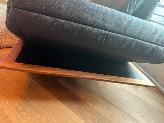 Image 1 of Sofá Hülsta HS.420 de cuero negro