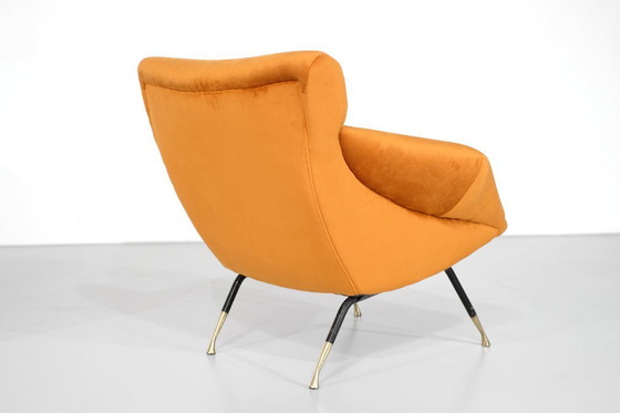 Image 1 of Pair of fabric armchairs, Italy, 1960s.