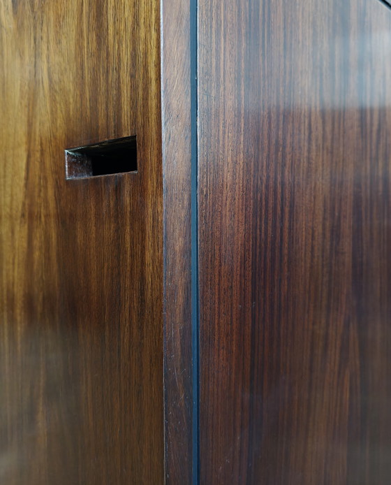 Image 1 of buffet vintage en palissandre avec tourne-disque intégré