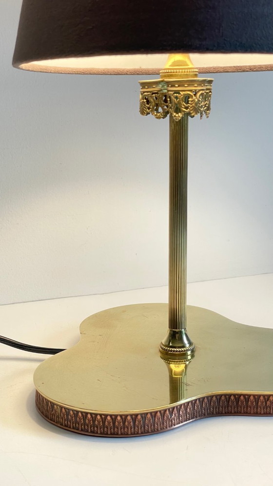 Image 1 of LAMPADA VINTAGE Clover IN OTTONE MASSICCIO