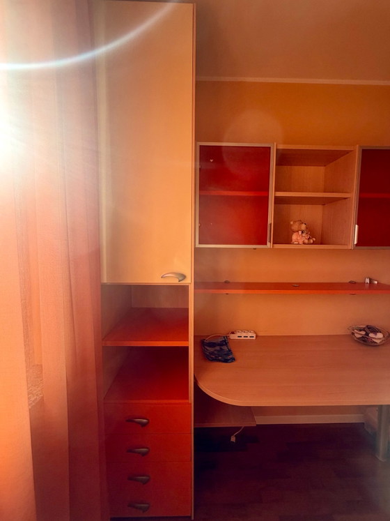 Molteni Brücken-Kinderzimmer creme und orange – Molteni&C, Kleiderschränke, Holz, Aluminium (photo 3 of 10)