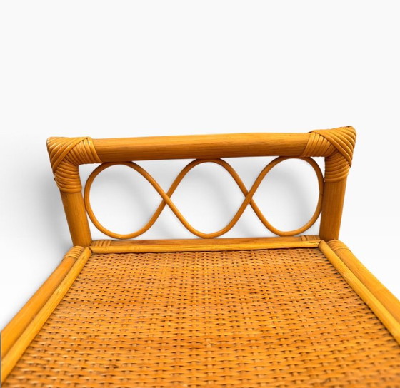 Coppia di Comodini Vintage in Bamboo e Midollino Intrecciato – Bambù (photo 9 of 13)