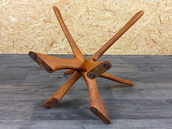 Teakhouten salontafel T118 glas uit de jaren 60/70 van Illum Wikkelso voor Niels Eilersen – Gold, Wood (photo 18 of 18)